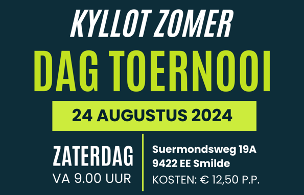 Kyllot Zomer Dag Toernooi – inschrijving geopend
