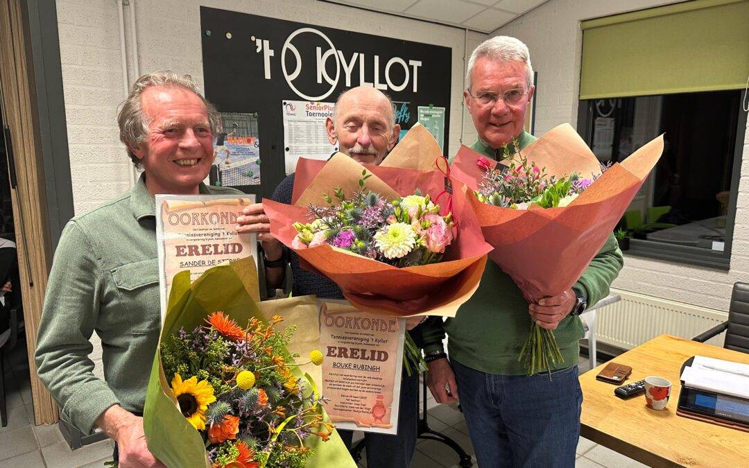 Benoeming van ereleden tijdens ALV Kyllot