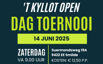 Inschrijving voor Kyllot Open Dag Toernooi 14 juni 2025 geopend!