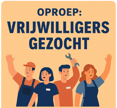 Vrijwilligers gezocht voor onze club!